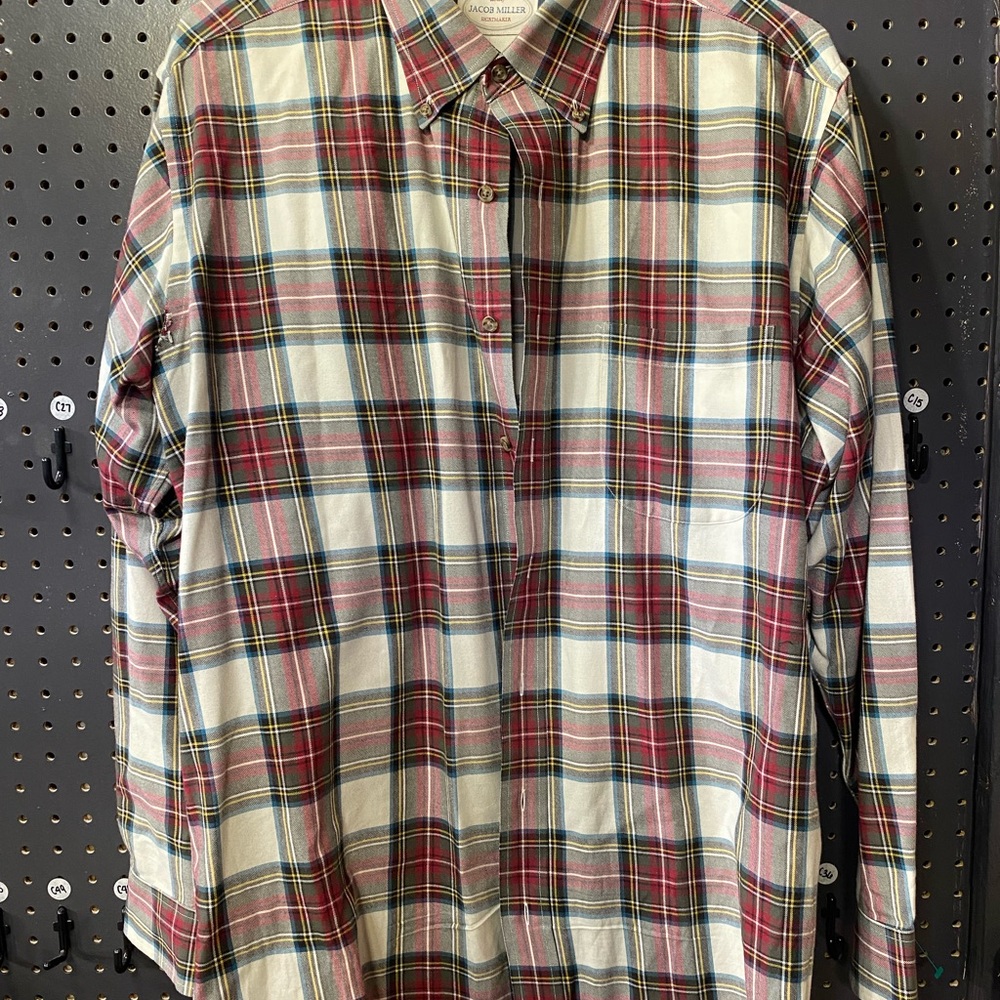 Jacob Miller men’s xl button down shirt 80% cotton 20% wool used like new